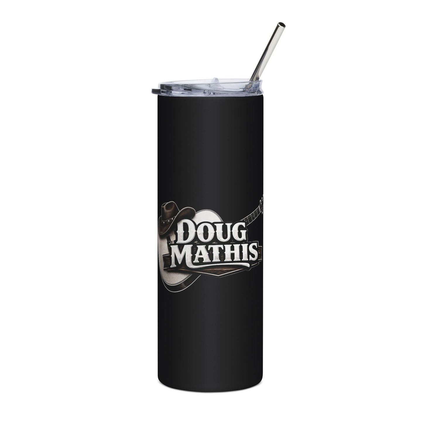 Doug Mathis Guitar Logo 20oz Stainless Steel Travel Cup